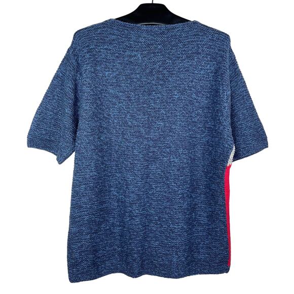 River Ridge Trading Company Color Block Embroidered Short Sleeve Cardigan Large - Picture 2 of 13